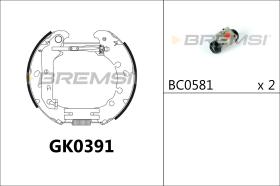 BREMSI GK0391 - KIT ZAPATAS PREMONTADO KIT FORD