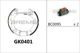 BREMSI GK0401 - KIT ZAPATAS PREMONTADO KIT FORD