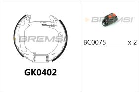 BREMSI GK0402 - KIT ZAPATAS PREMONTADO KIT FORD