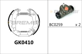 BREMSI GK0410 - KIT ZAPATAS PREMONTADO KIT FIAT, SEAT, FSO