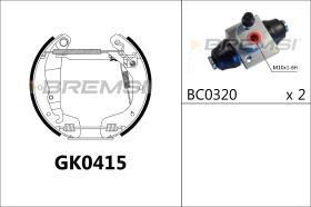 BREMSI GK0415 - KIT ZAPATAS PREMONTADO KIT OPEL, DAEWOO