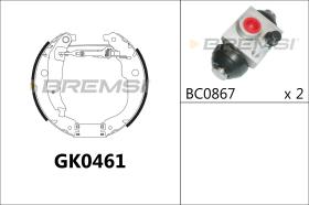 BREMSI GK0461 - KIT ZAPATAS PREMONTADO KIT CITROEN