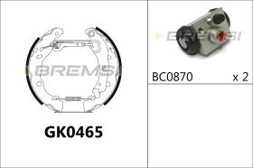 BREMSI GK0465 - KIT ZAPATAS PREMONTADO KIT RENAULT, DACIA
