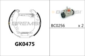 BREMSI GK0475 - KIT ZAPATAS PREMONTADO KIT RENAULT, DACIA