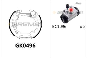 BREMSI GK0496 - KIT ZAPATAS PREMONTADO KIT RENAULT