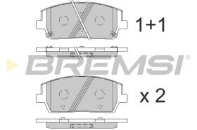 BREMSI BP3860 - PASTILLAS DE FRENO HYUNDAI