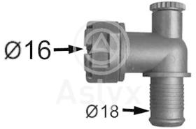 ASLYX AS502220 - CONECTOR CODO PSA 16MM