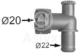 ASLYX AS502221 - CONECTOR CODO PSA 16MM