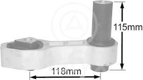 ASLYX AS506470 - SOP MOTOR TRAS PANDA '12- 1.3D OJO