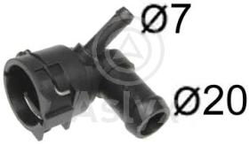 ASLYX AS535836 - CONECTOR ACODADO VW 20MM   PIPETA