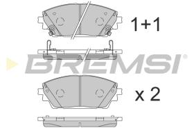 BREMSI BP3861 - PASTILLAS DE FRENO MAZDA