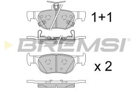 BREMSI BP3862 - PASTILLAS DE FRENO MAZDA