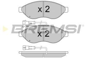 BREMSI BP3868 - PASTILLAS DE FRENO FIAT, PEUGEOT, CITROEN