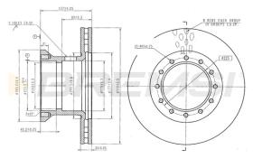 BREMSI CD5102V - B.DISC DAF