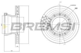 BREMSI CD5148V - DISCOS DE FRENO MAN