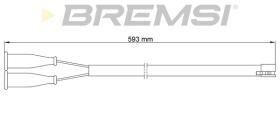 BREMSI WI0548 - TESTIGO DE FRENO PORSCHE