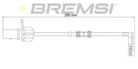 BREMSI WI0735 - TESTIGO DE FRENO AUDI