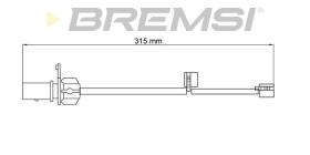 BREMSI WI0775 - TESTIGO DE FRENO AUDI, PORSCHE