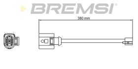 BREMSI WI0810 - TESTIGO DE FRENO PORSCHE