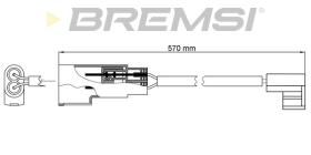 BREMSI WI0962 - TESTIGO DE FRENO FORD