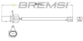 BREMSI WI0967 - TESTIGO DE FRENO AUDI