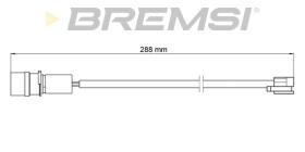 BREMSI WI0969 - TESTIGO DE FRENO PORSCHE