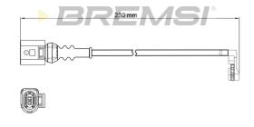 BREMSI WI0974 - TESTIGO DE FRENO VW, MAN