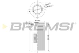 BREMSI FA0116 - FILTRO DE AIRE ALFA ROMEO