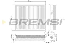 BREMSI FA0213 - FILTRO DE AIRE OPEL, PEUGEOT, CITROEN, DS