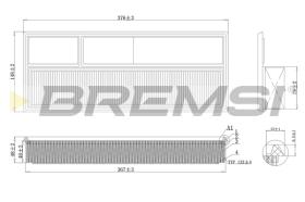 BREMSI FA0217 - FILTRO DE AIRE FIAT, FORD, OPEL, LANCIA