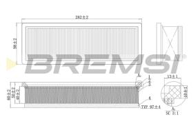 BREMSI FA0220 - FILTRO DE AIRE FIAT, FORD, ALFA ROMEO