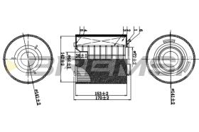 BREMSI FA0538 - FILTRO DE AIRE VW, AUDI, SEAT, SKODA