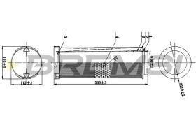 BREMSI FA0541 - FILTRO DE AIRE MERCEDES-BENZ