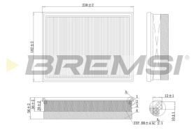 BREMSI FA0557 - FILTRO DE AIRE OPEL, PEUGEOT, CITROEN, DS