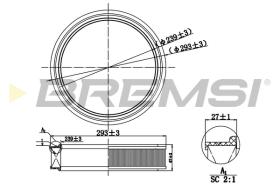 BREMSI FA0564 - FILTRO DE AIRE FIAT