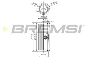 BREMSI FA0583 - FILTRO DE AIRE FIAT