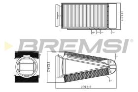 BREMSI FA0589 - FILTRO DE AIRE MERCEDES-BENZ, INFINITI