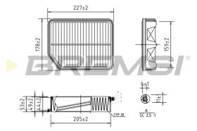 BREMSI FA0594 - FILTRO DE AIRE SUZUKI