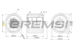 BREMSI FA0625 - FILTRO DE AIRE OPEL