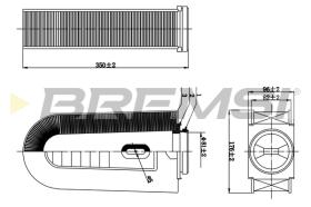 BREMSI FA0631 - FILTRO DE AIRE MERCEDES-BENZ