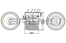 BREMSI FA1070 - FILTRO DE AIRE AUDI