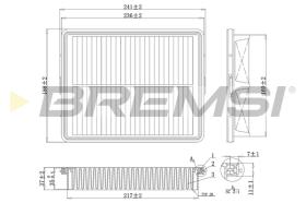 BREMSI FA1090 - FILTRO DE AIRE SSANGYONG