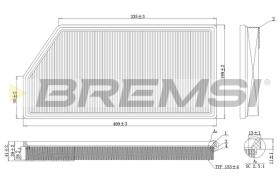 BREMSI FA1093 - FILTRO DE AIRE MERCEDES-BENZ