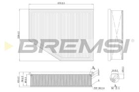 BREMSI FA1098 - FILTRO DE AIRE BMW