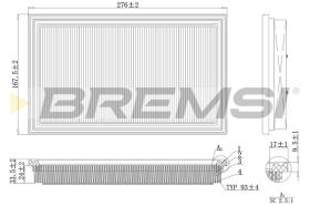 BREMSI FA1111 - FILTRO DE AIRE MINI