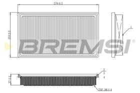 BREMSI FA1127 - FILTRO DE AIRE TOYOTA, LEXUS