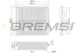 BREMSI FA1146 - FILTRO DE AIRE SUZUKI