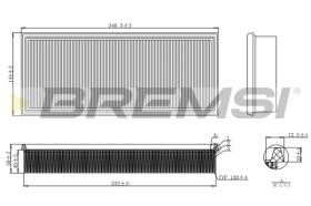 BREMSI FA1156 - FILTRO DE AIRE FORD, LTI