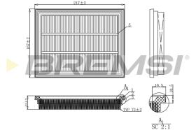 BREMSI FA1162 - FILTRO DE AIRE MINI