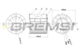 BREMSI FA1173 - FILTRO DE AIRE AUDI